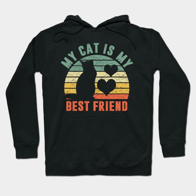 My Cat Is My Best Friend Hoodie by Korry